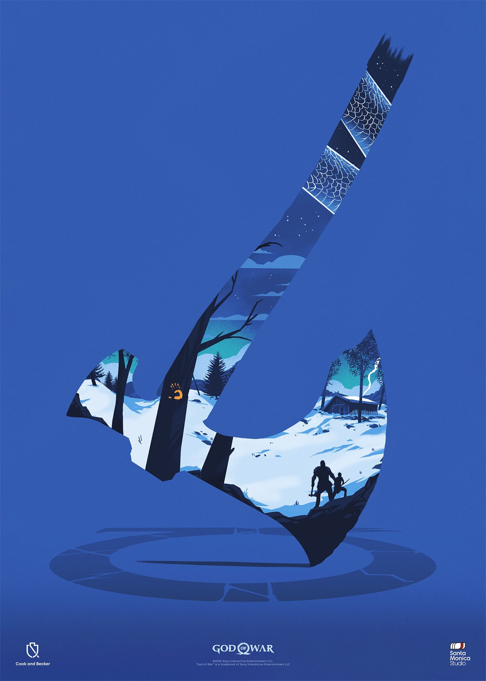 God of War 20th Anniversary Art Print by Ollie Hoff | Cook and Becker