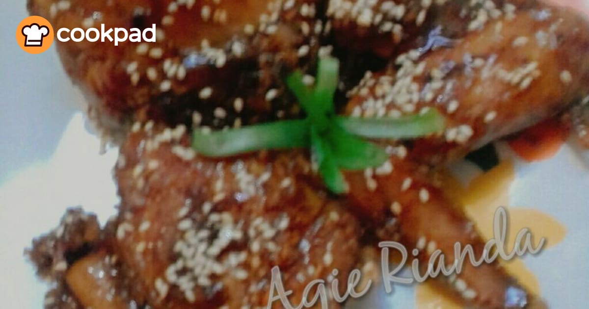 Resep Chicken Teriyaki aroma bawang putih (tanpa minyak 