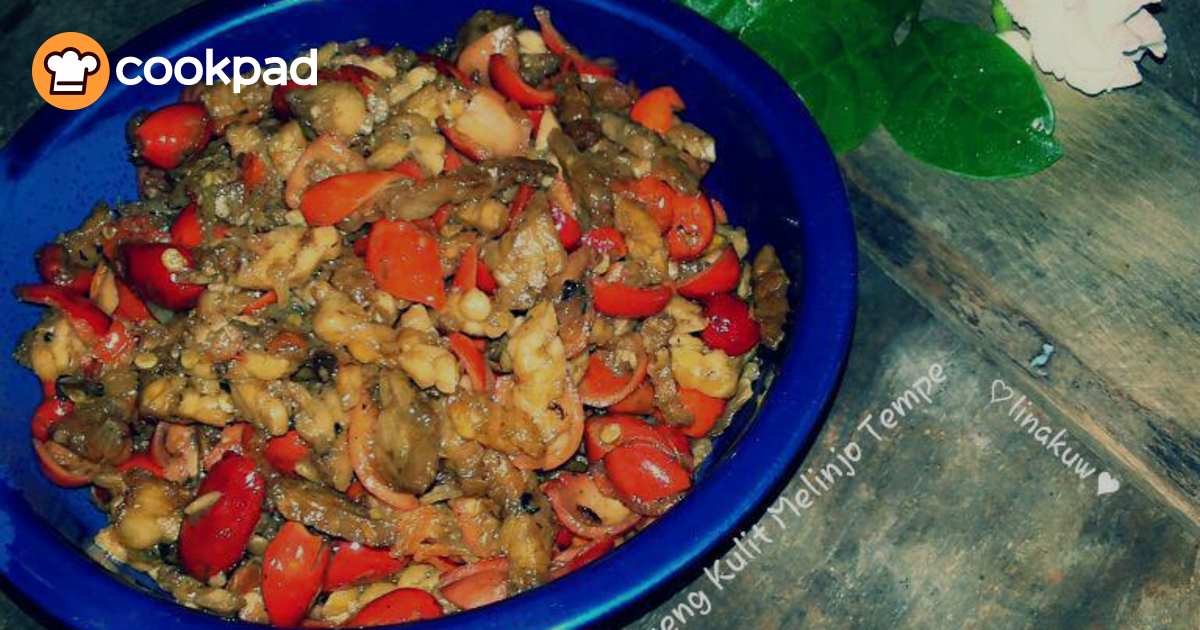Resep kulit melinjo tempe