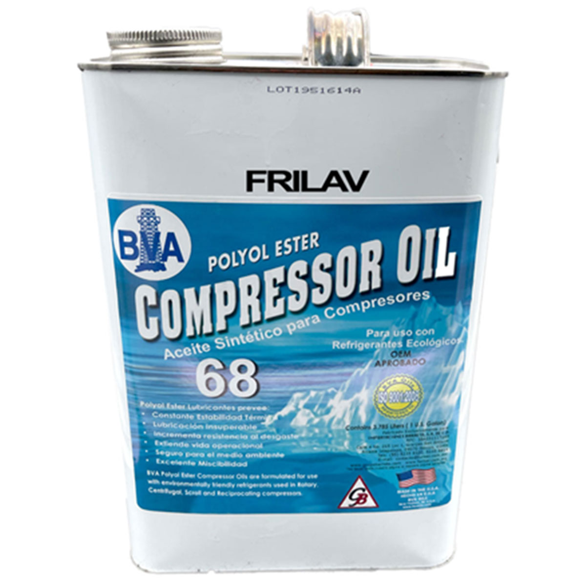 ACEITE POLIOESTER POE 68 DE 3.8 LT - BVA