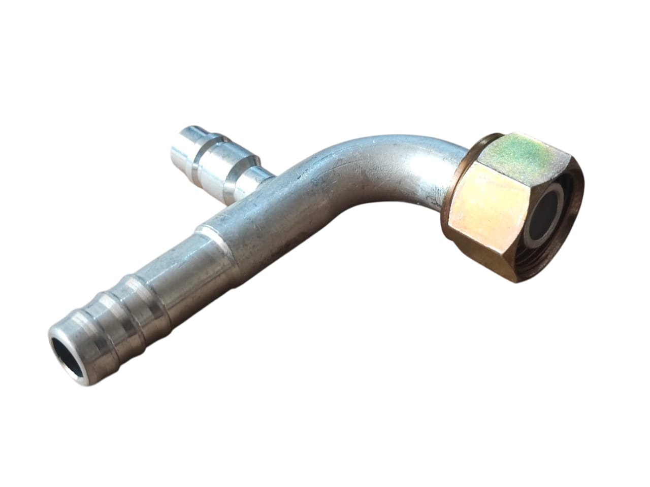 FITTING 1/2 #10 DE 90° CON VALVULA HEMBRA O-RING