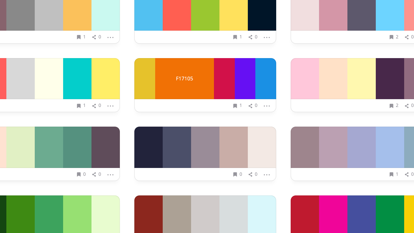 Explore all color palettes – Help Center - Coolors