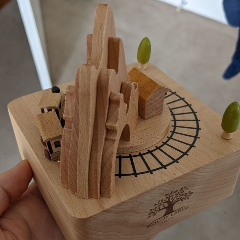 Mountain Railroad Train Wooden Music Box Photo by Chris ChrisImage
