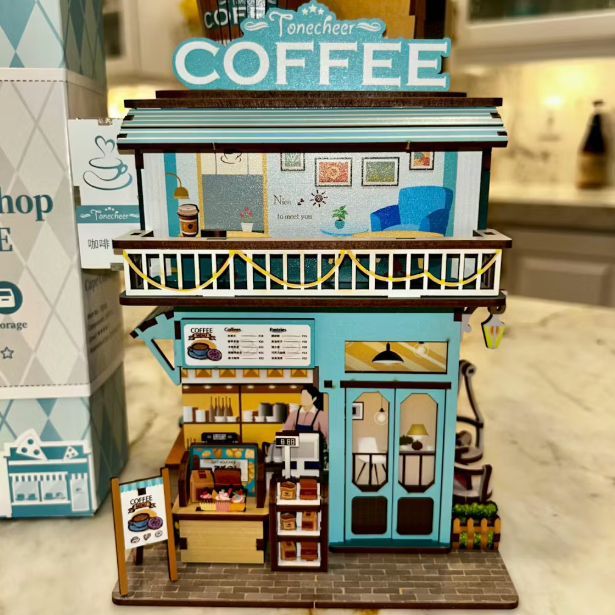 Cape Coffee Shop 3D Wooden Puzzle DIY Storage Box Photo by Anita AnitaImage