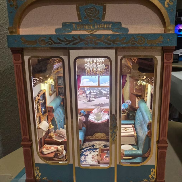 European Travels Infinity Train Cabin 3D DIY Book Nook Photo by Anonymous AnonymousImage