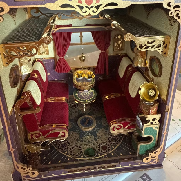 Magical Journey Infinity Train Cabin 3D Book Nook Kit Photo by Lorraine LorraineImage