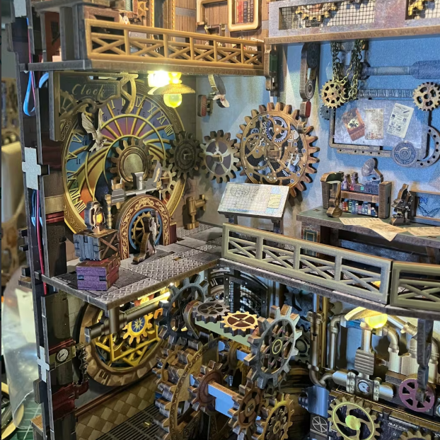 Clock Tower 3D Wooden Puzzle DIY Book Nook Photo by David DavidImage