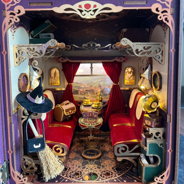 Magical Journey Infinity Train Cabin 3D Book Nook Kit Photo by Maria MariaImage