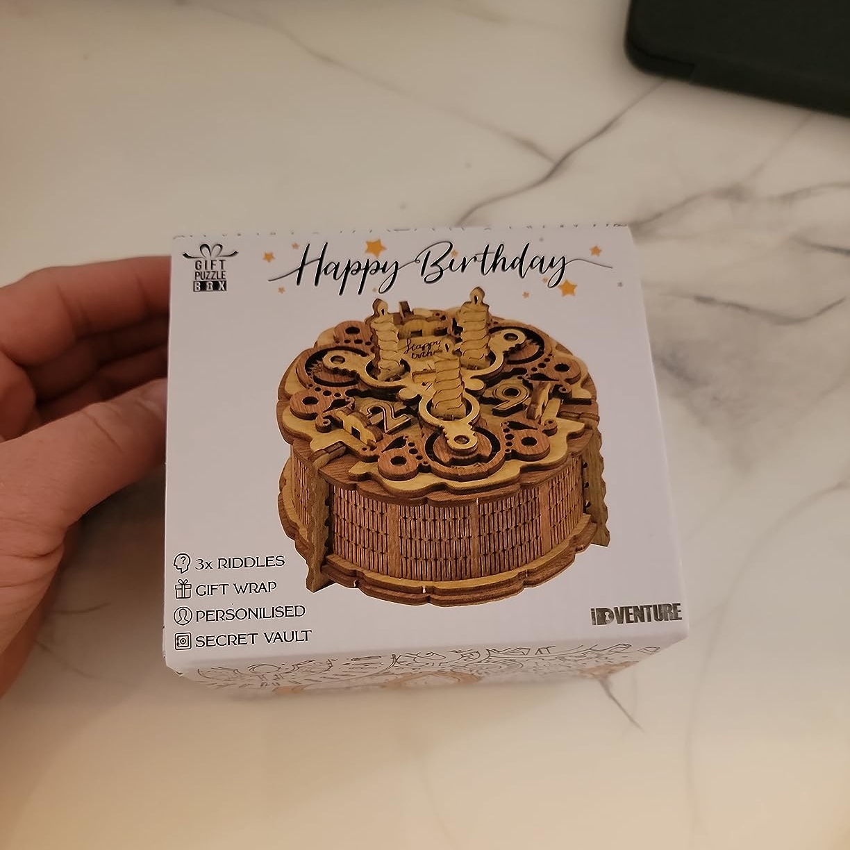 Birthday Cake Gift Puzzle Box Photo by Chelsey ChelseyImage