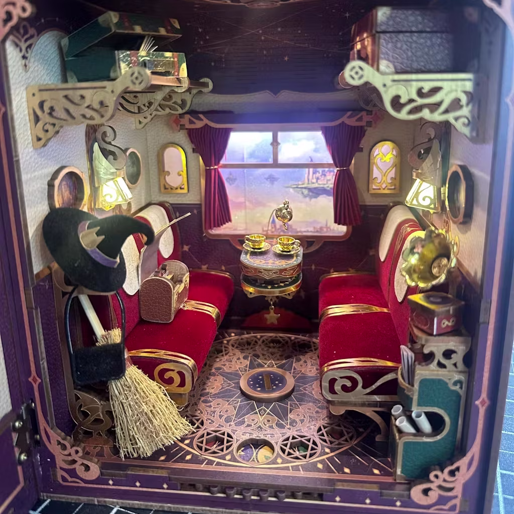 Magical Journey Infinity Train Cabin 3D Book Nook Kit Photo by Richard RichardImage