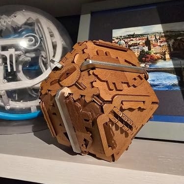 Philosopher's Stone Box with Metal Puzzle Box Photo by Anonymous AnonymousImage