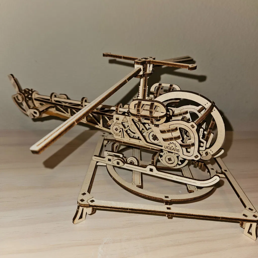 UGears Mini Helicopter Model Kit Photo by Anthony AnthonyImage
