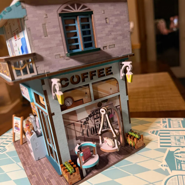 Cape Coffee Shop 3D Wooden Puzzle DIY Storage Box Photo by Kristen KristenImage