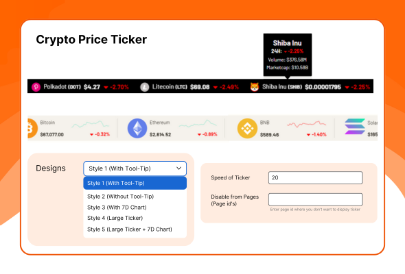 Cryptocurrency Widgets Pro - WordPress Crypto Plugin - 1