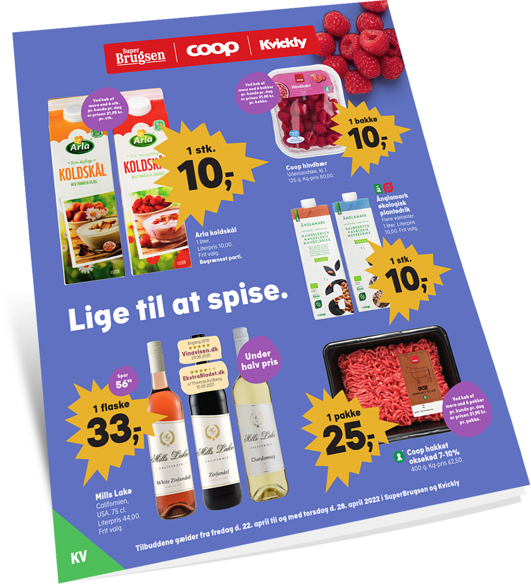  Avisen oser af friske priser, tilbud og farver. 