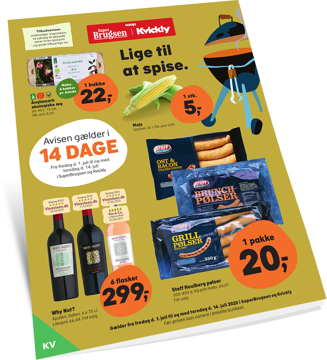  Nyd sommerferien med lækre varer fra Kvickly. 