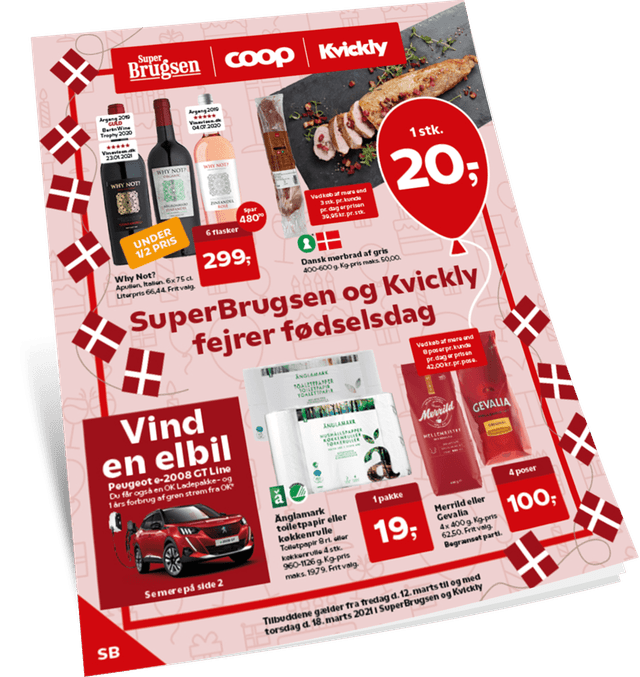 Side op og side ned med gode tilbud