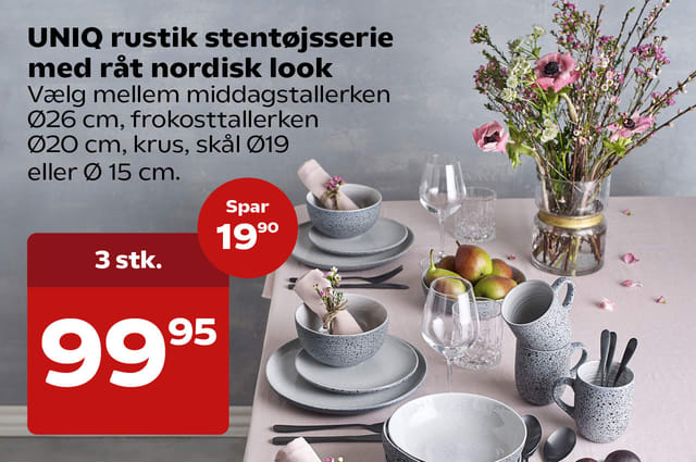 UNIQ rustik stentøjsserie med råt nordisk look