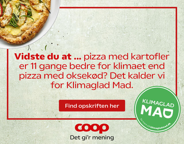 Klimaglad pizza