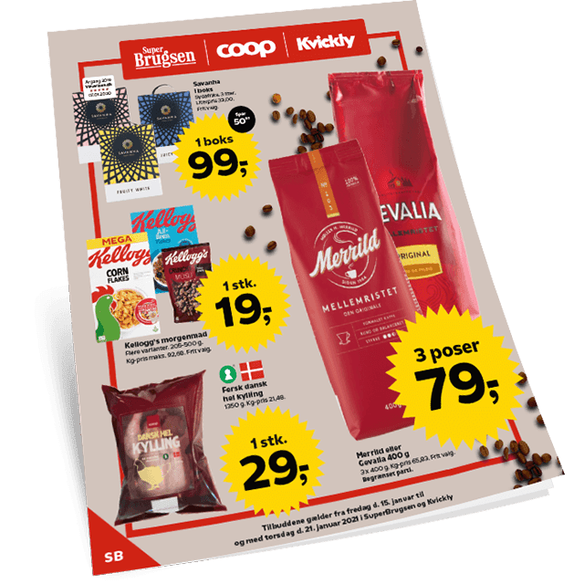 Her er avisen med alle de gode tilbud