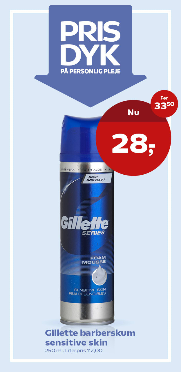 Gillette barberskum sensitive skin