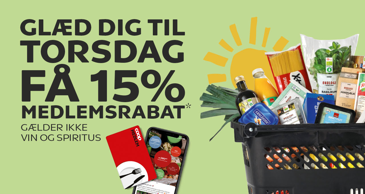 Glæd dig til torsdag - bliv medlem og få fingrene i besparelserne i Kvickly og SuperBrugsen.