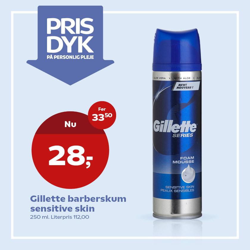 Gillette barberskum sensitive skin