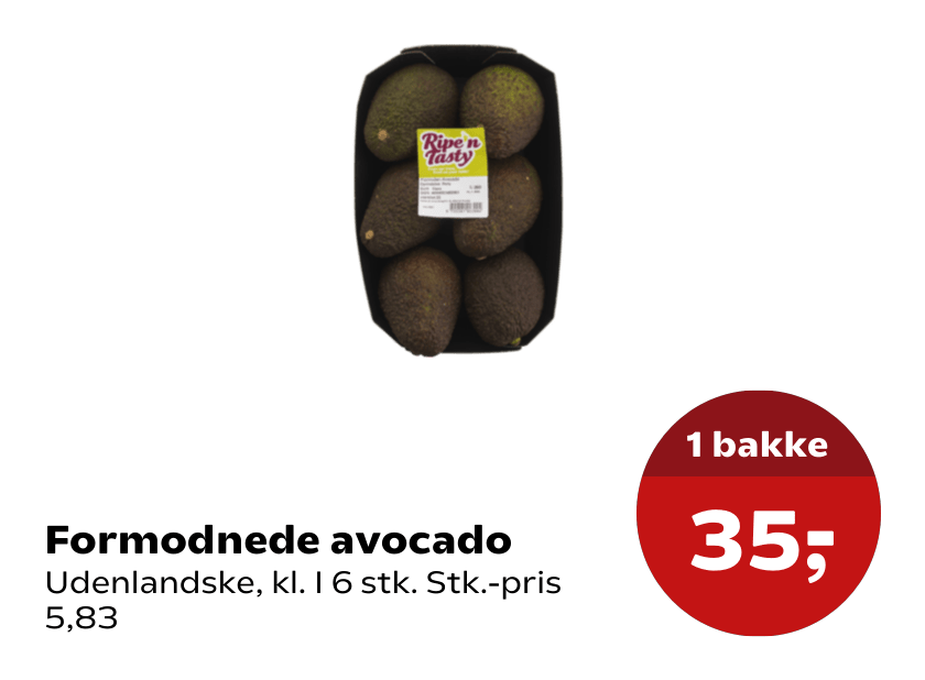 Formodnede avocado
