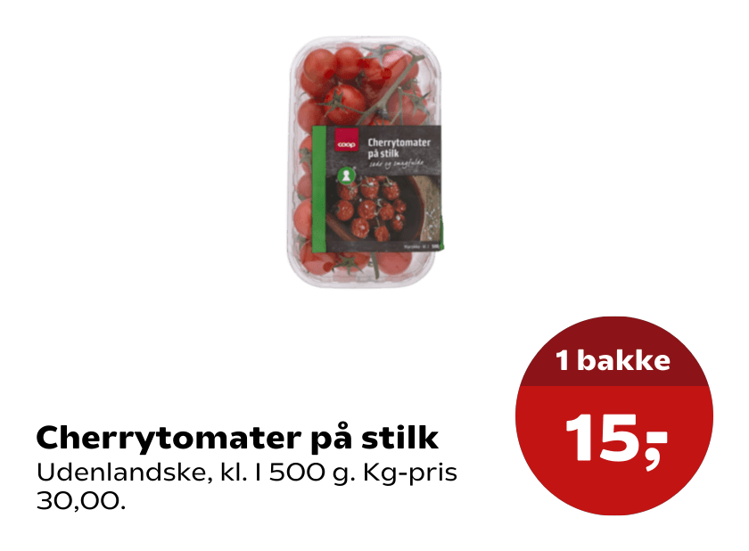 Cherrytomater på stilk