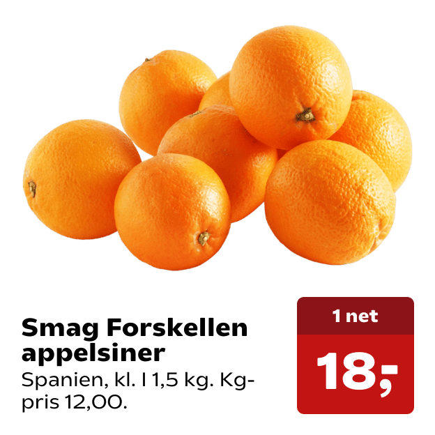 Smag Forskellen appelsiner