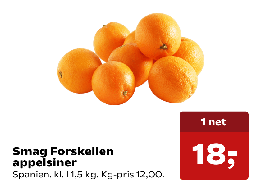 Smag Forskellen appelsiner