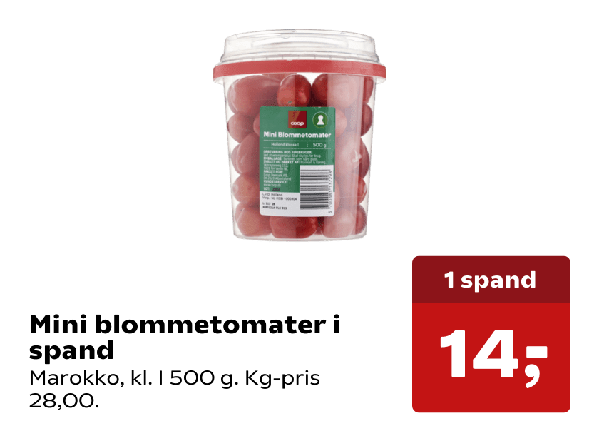 Mini blommetomater i spand