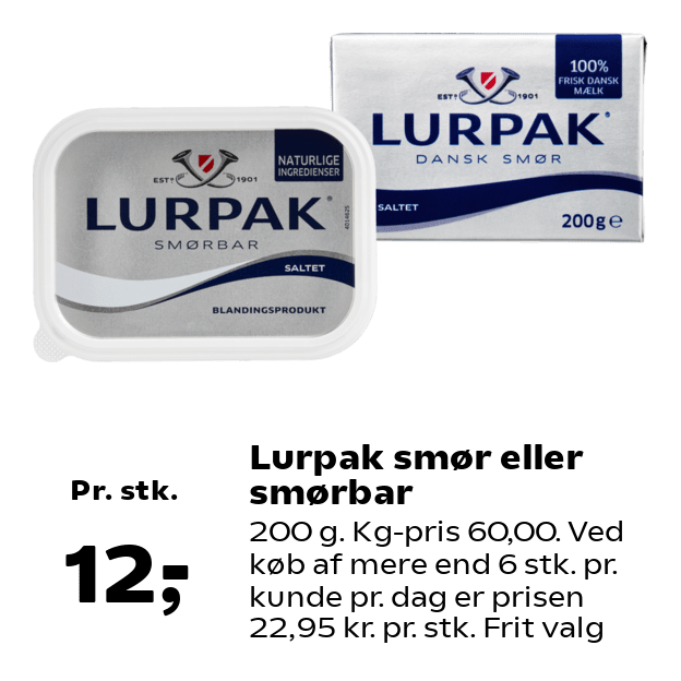 Lurpak smør eller smørbar