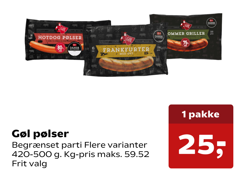 Gøl pølser