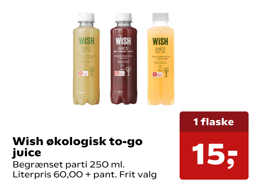 Wish økologisk to-go juice