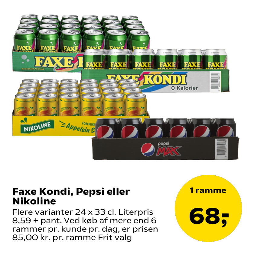 Faxe Kondi, Pepsi eller Nikoline