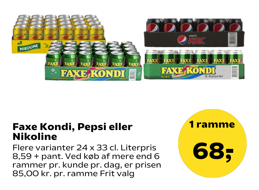 Faxe Kondi, Pepsi eller Nikoline