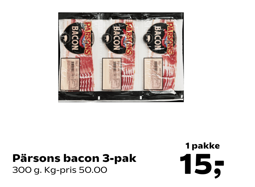 Pärsons bacon 3-pak