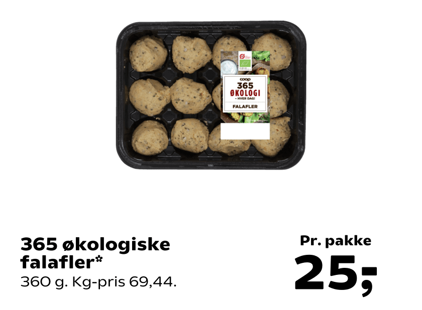365 økologiske falafler