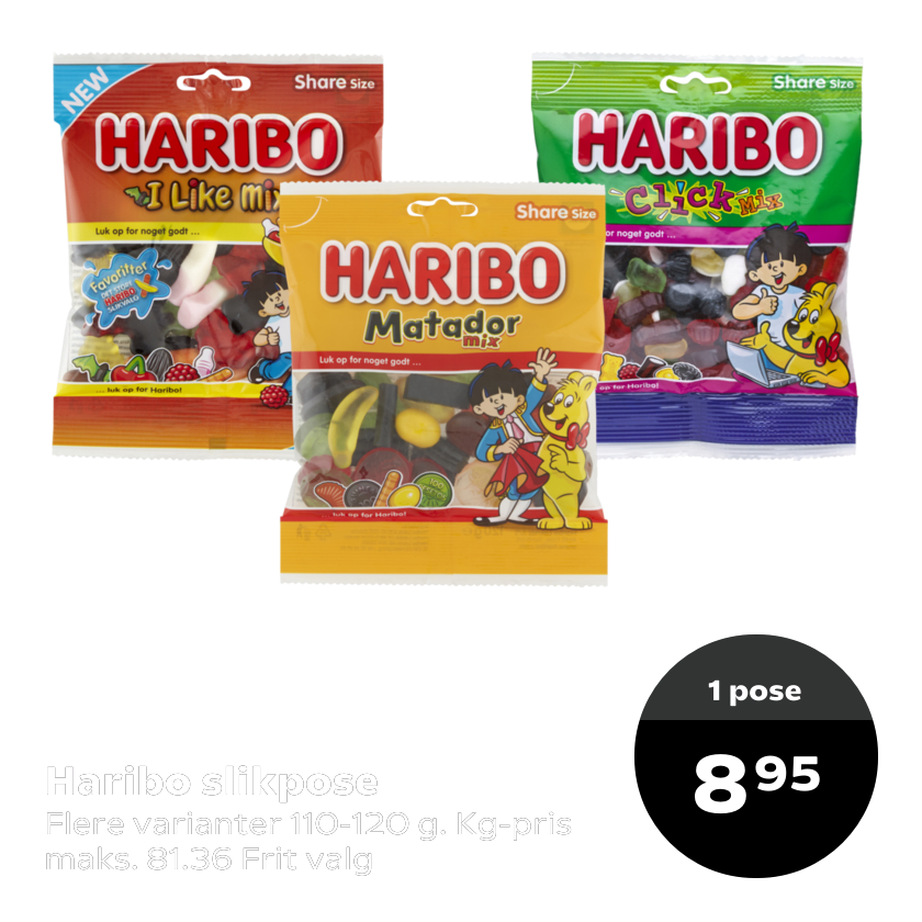 Haribo slikpose