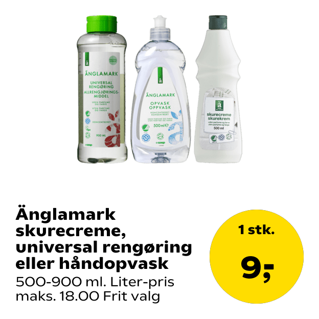 Änglamark skurecreme, universal rengøring eller håndopvask