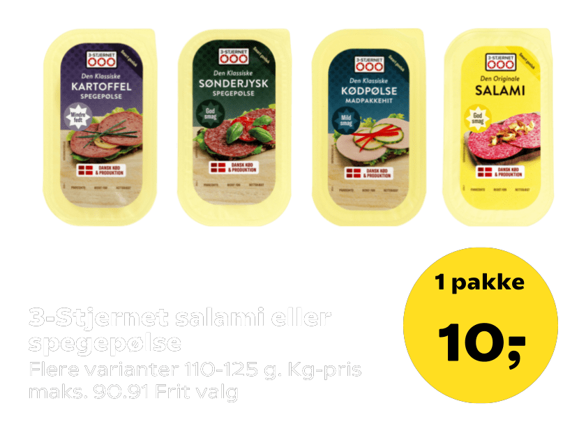3-Stjernet salami eller spegepølse