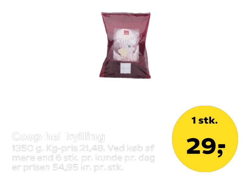 Coop hel kylling
