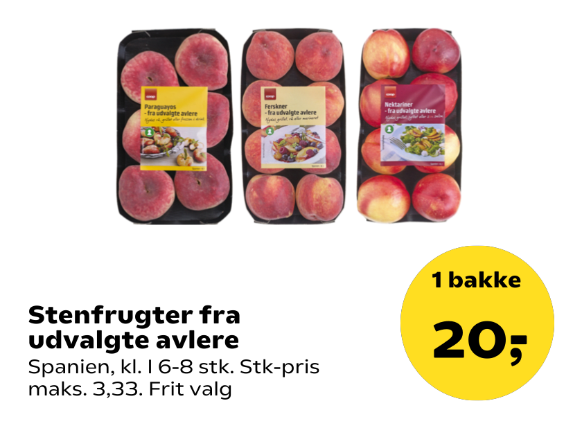 Stenfrugter fra udvalgte avlere