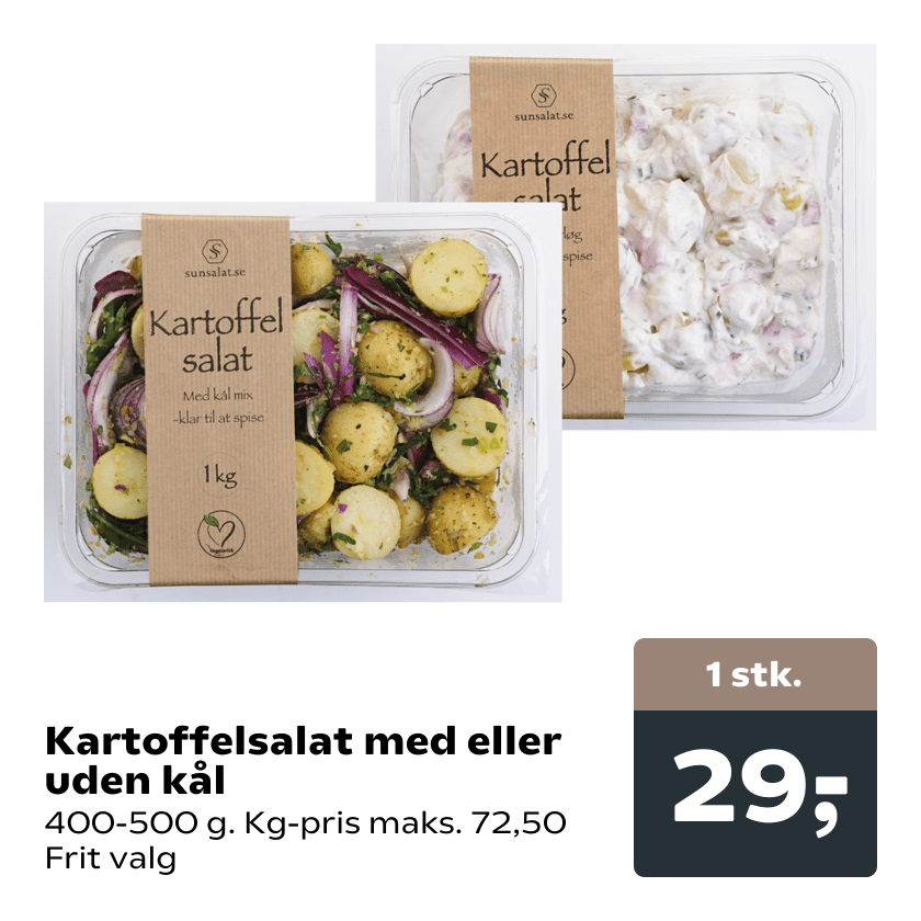 Kartoffelsalat med eller uden kål