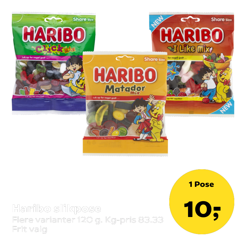 Haribo slikpose