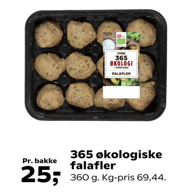 365 økologiske falafler