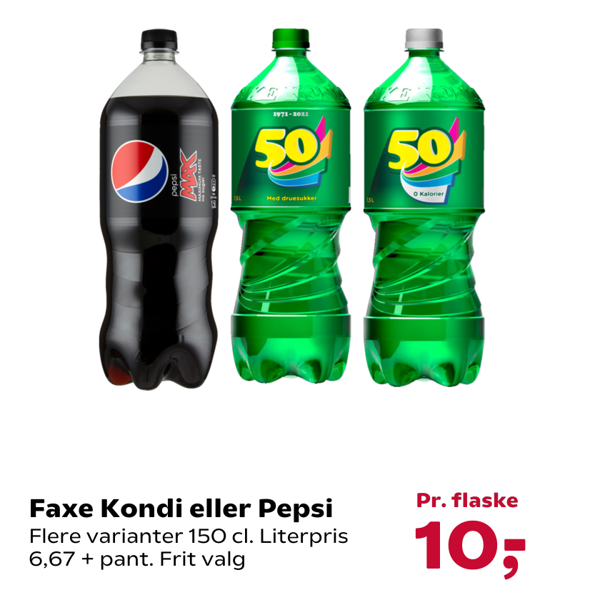 Faxe Kondi eller Pepsi