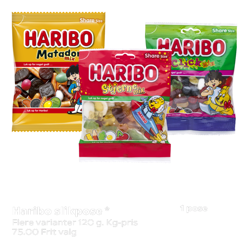 Haribo slikpose 