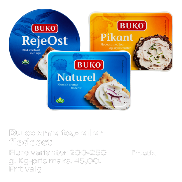 Buko smelte,- eller flødeost